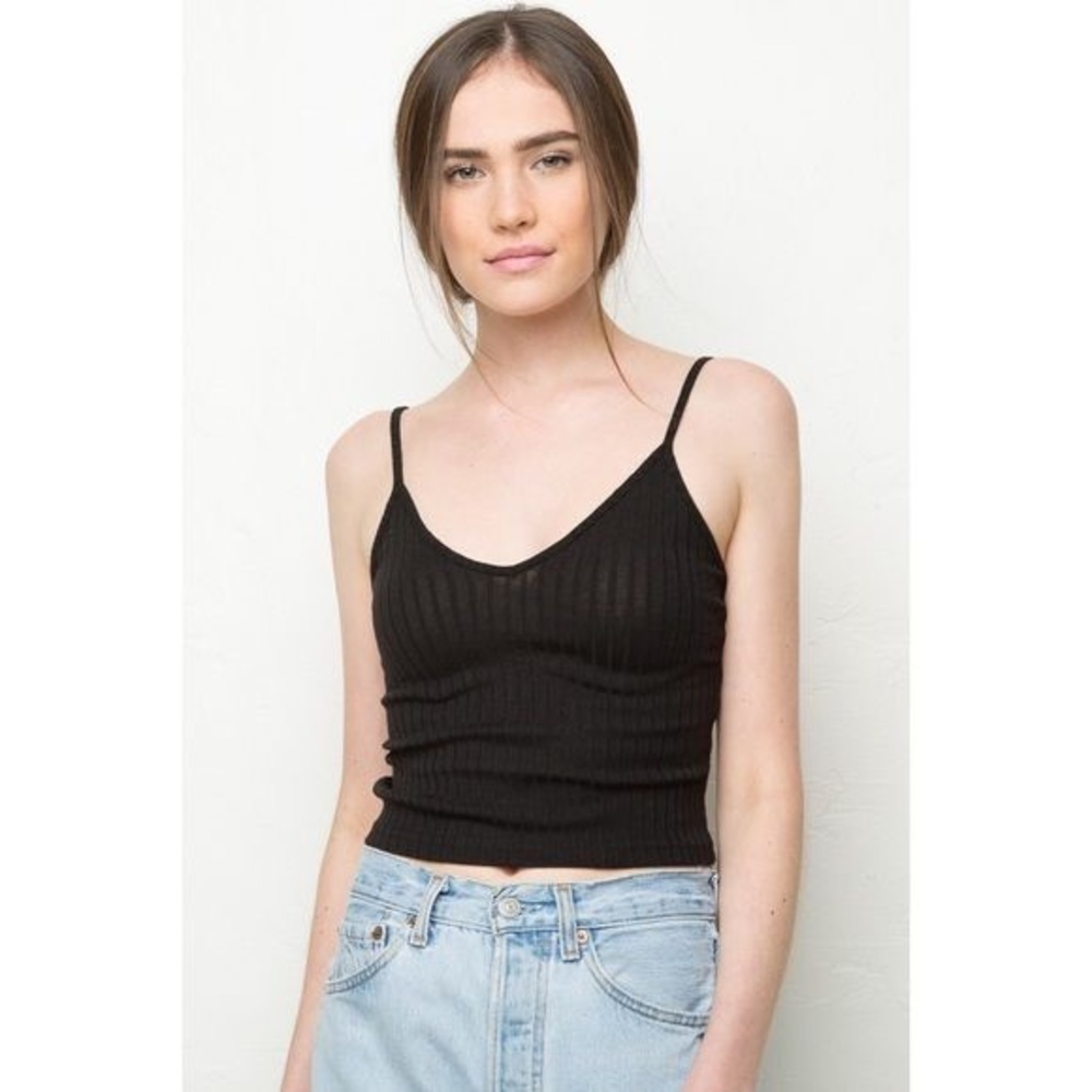 Brandy Melville Black Ribbed Tank